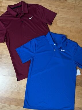 *BUNDLE* Men Nike Dri-Fit Short Sleeve Polos Size S